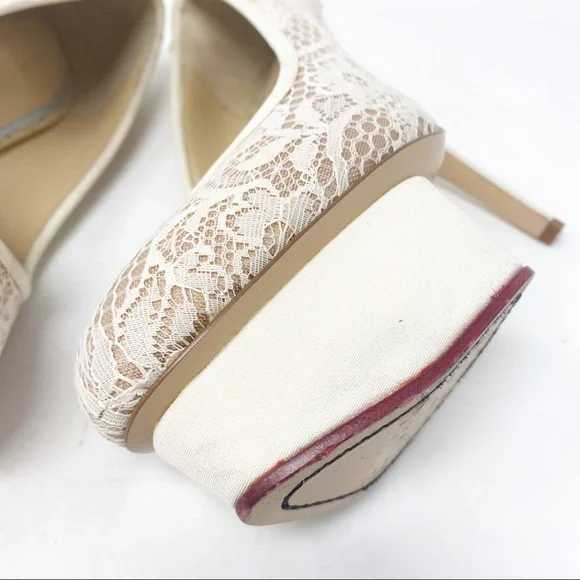 Charlotte Olympia Polly Pumps Lace Platform 6.5 - Picture 11 of 16